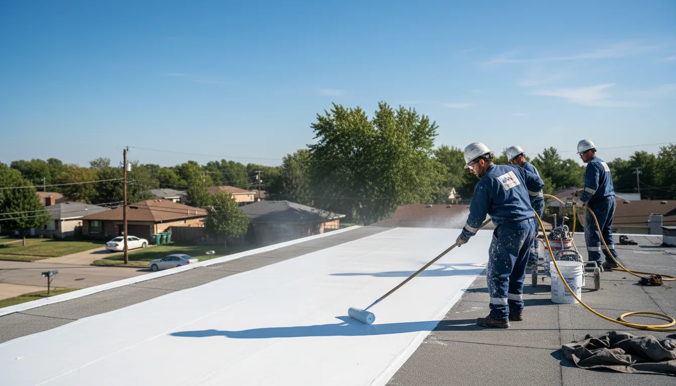 Commercial roof coating in Belmont, MA near me